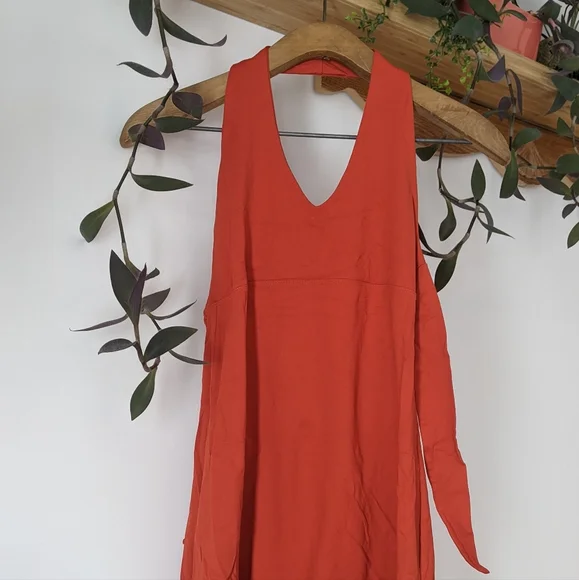 Patagonia Halter Dress M Back Tie - Picture 1 of 7